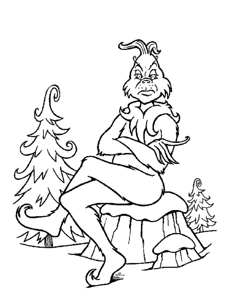 Plansa de colorat cu Grinch 39 33